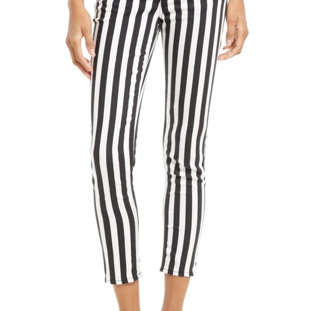 Rag and Bone Benton Stripe Capri Jeans
